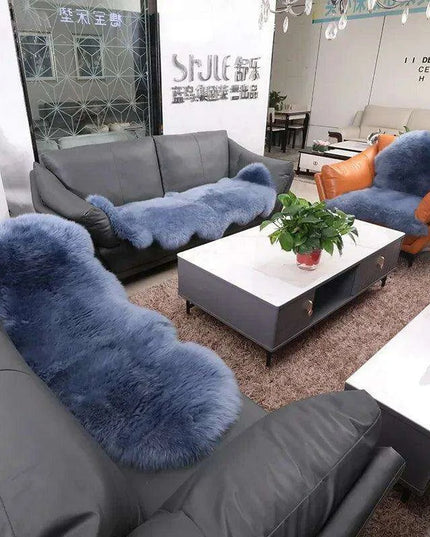 Sumptuous Authentic Australian Sheepskin Wool Area Rug - Cozy and Chic Home Accent Mat