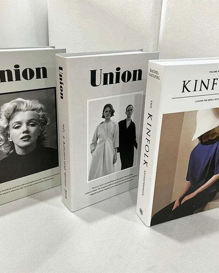 Elegant 3-Piece Decorative Faux Book Set for Home Décor