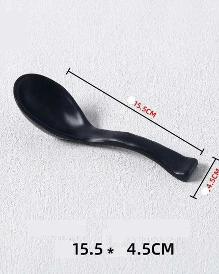 Stylish Melamine Soup Spoon for Ramen, Wontons, and Dumplings - High-Quality Kitchen Essential