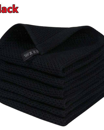 Sustainable Cotton Cleaning Cloths - Set of 5 Ultra-Absorbent Kitchen Towels