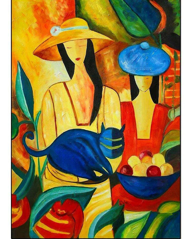 Sophisticated Elegance: Lady Canvas Artwork for Luxurious Home Design