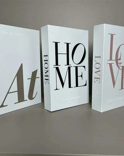 Elegant 3-Piece Decorative Faux Book Set for Home Décor