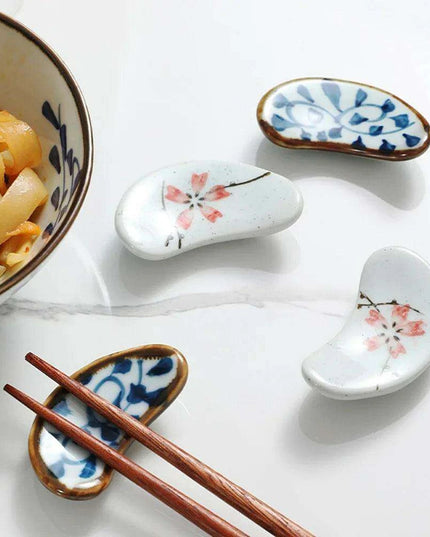 Chic Japanese Ceramic Chopstick Rest - Enhance Your Dining Experience
