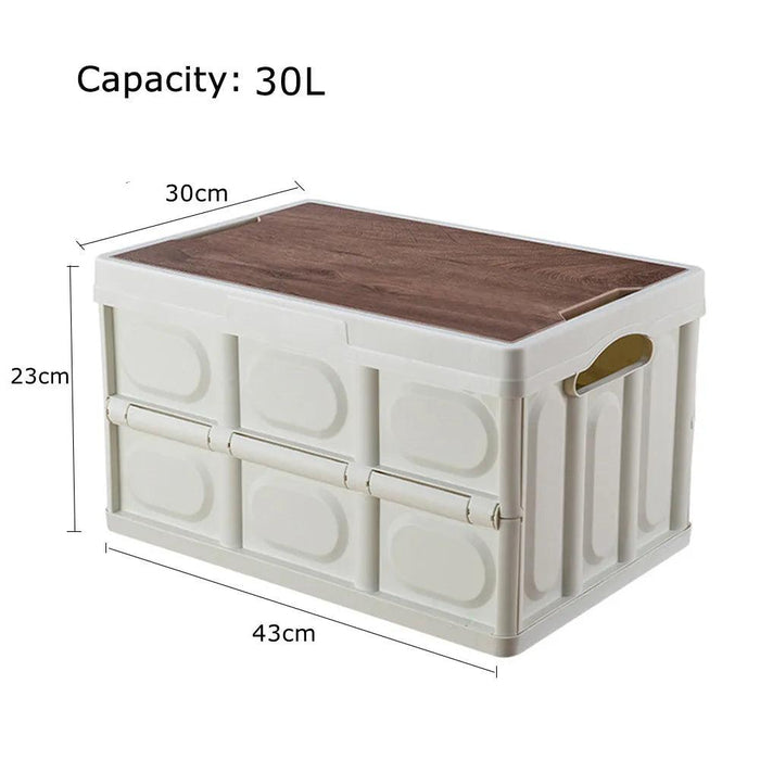 Multi-Functional Outdoor Gear Organizer with Integrated Table Access