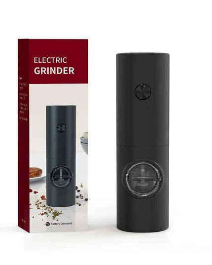 Automatic Gravity Salt and Pepper Mill Set with Adjustable Coarseness and LED Light - Rechargeable Electric Grinder for Effortless Seasoning
