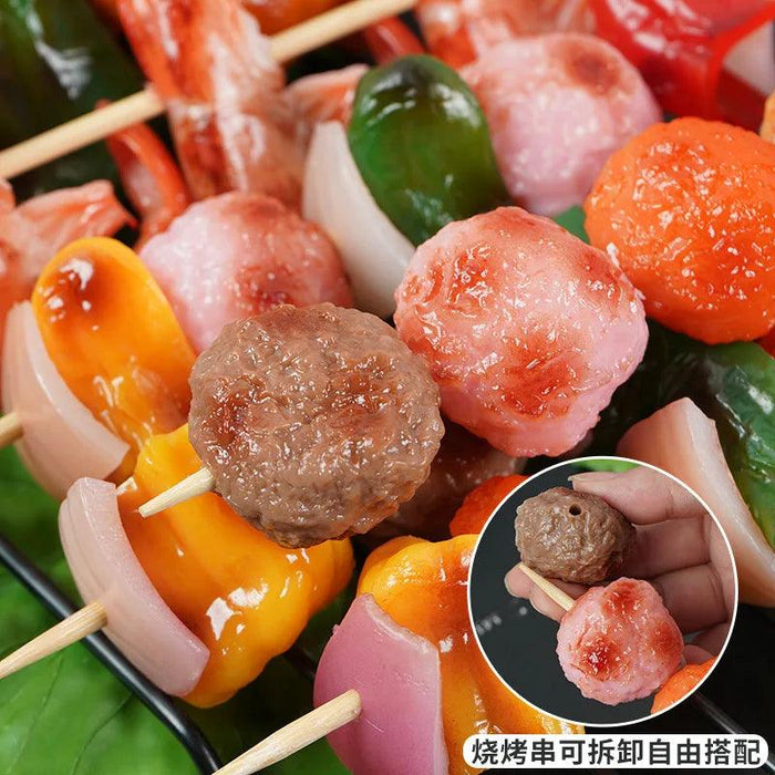 Realistic Barbecue Simulation Skewers for Creative Cooking Displays and Fun Play