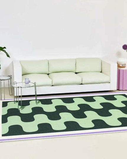 Regal Ruby Luxe Checkerboard Area Rug