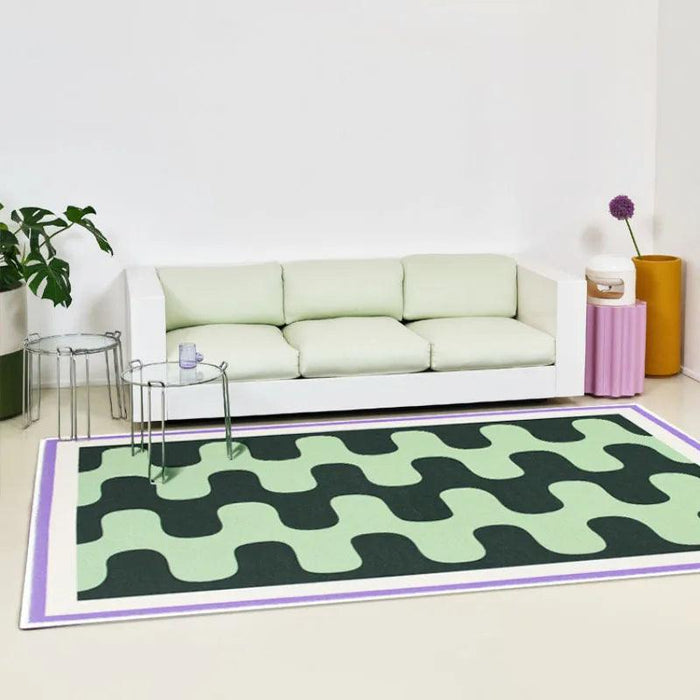 Regal Ruby Luxe Checkerboard Area Rug