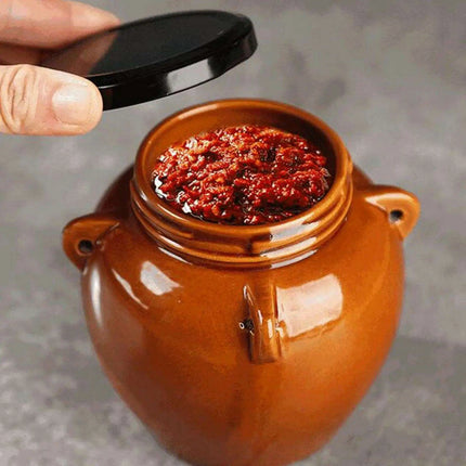 Elegant Sparkling Ceramic Storage Jar for Stylish Kitchen Decor