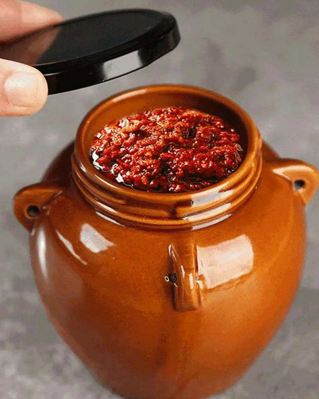 Elegant Sparkling Ceramic Storage Jar for Stylish Kitchen Decor