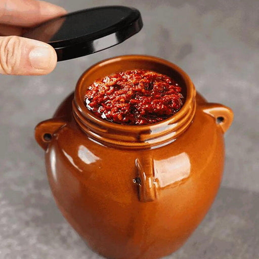 Elegant Sparkling Ceramic Storage Jar for Stylish Kitchen Decor