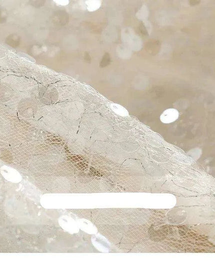 Autumn Princess: Glamorous Sequin Qipao Gown for Girls