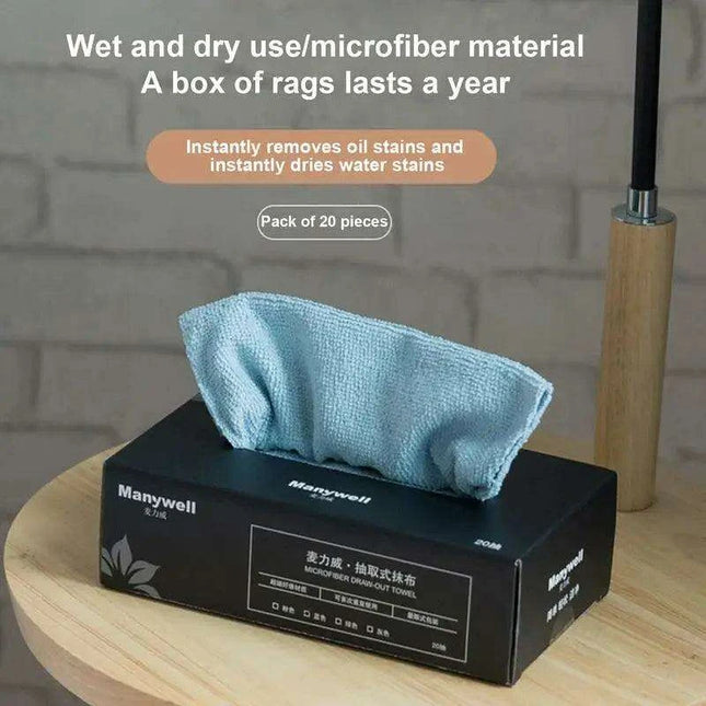 Eco-Friendly Kitchen Cleaning Cloths Bundle - 20 Highly Absorbent Reusable Towels