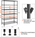 Heavy-Duty Adjustable Metal Storage Rack with 6000 lbs Capacity and Versatile Shelving Options