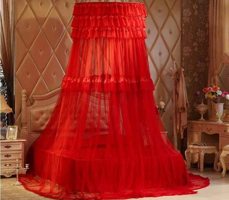 Whimsical Lace Dream Canopy for Queen and King Size Beds
