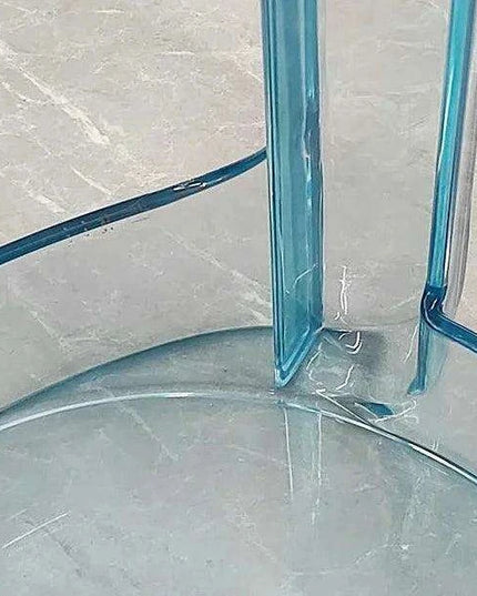 Sleek Transparent Folding Stool for Contemporary Interiors