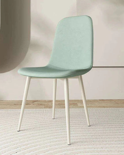 Chic White Leather Dining Chair for Upscale Aesthetics