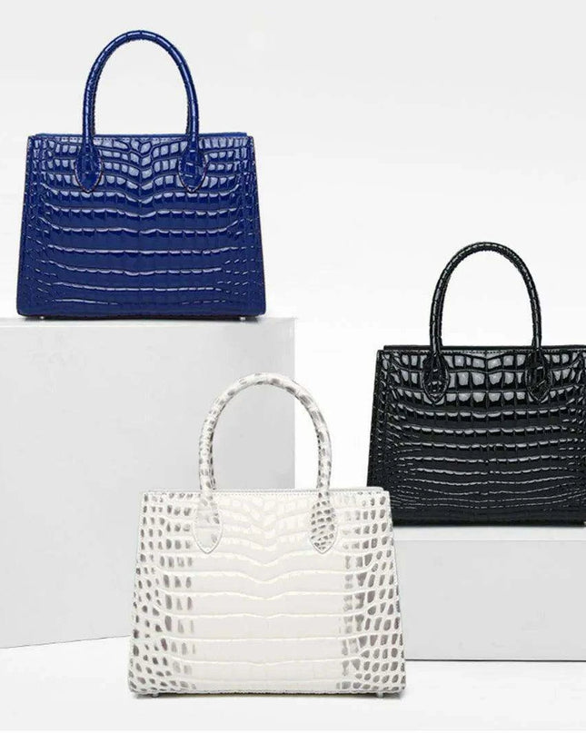 Exquisite Crocodile Leather Tote - A Statement of Sophistication