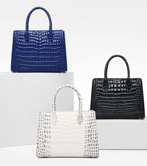 Women's Luxury Crocodile Leather Handbag - Exclusively Yours