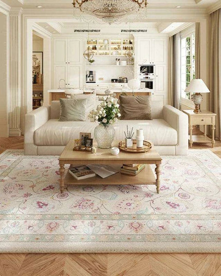 Luxe Floral Area Rugs: Soft Serenity and Classic Style