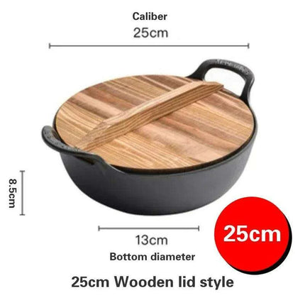Traditional Asian Cast Iron Cooking Pot - Enhance Your Culinary Journey