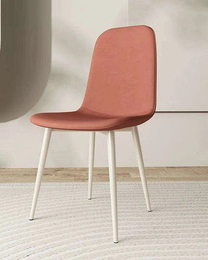 Chic White Leather Dining Chair for Upscale Aesthetics