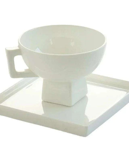 Regal Elegance: Medieval Red Bone China Tea Cup Collection