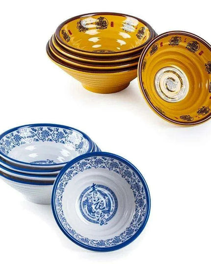 Chic Melamine Bowl for Ramen and Salad – Perfect for Home and Restaurant Use