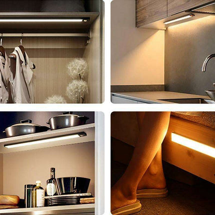 Smart Motion-Sensing USB Rechargeable LED Under Cabinet Light for Effortless Illumination