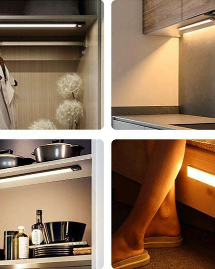 Smart Motion-Sensing USB Rechargeable LED Under Cabinet Light for Effortless Illumination