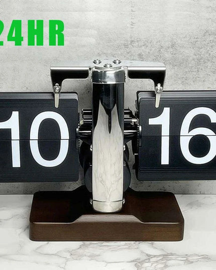 Elegant Automatic Flipping Clock - Modern Home Decor with Battery Included