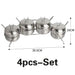 Sleek Stainless Steel Spice Organizer Set for a Contemporary Kitchen