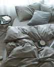 light grey / Twin Size 3pcs / Flat Bedsheet