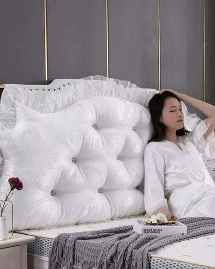 Royal Elegance Luxe Bedside Backrest Cushion with Washable Cover – Ultimate Comfort for a Dreamy Bedroom Escape