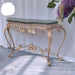 Ginkgo Elegance: Vintage American Botanical Console Table with Timeless Charm