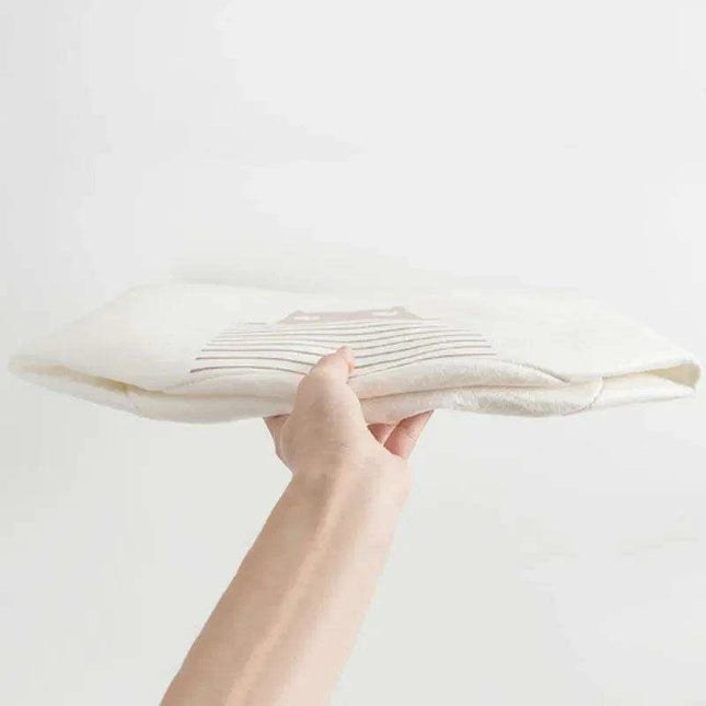 Chic Eco-Friendly Ivory Felt Organizer Basket - Stylish Home Storage Solution