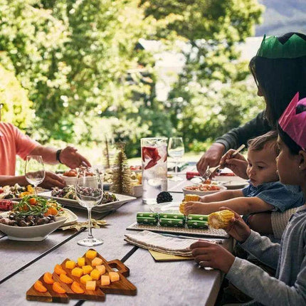 Festive Wooden Christmas Tree Serving Tray for Holiday Gatherings and Home Decor