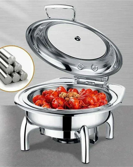Sophisticated Hydraulic Stainless Steel Catering Chafing Dish Set for Upscale Events