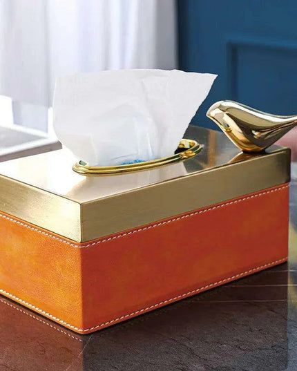 Chic Leather Tissue Holder - A Touch of Luxury for Your Home