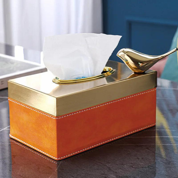 Chic Leather Tissue Holder - A Touch of Luxury for Your Home