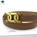 Chic Women's Leather Waist Belt with Modern Buckle Design | Fashionable Korean Trend