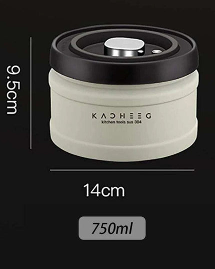 Premium Stainless Steel Coffee Storage Canister Set with CO2 Release Valve - Maximize Freshness & Kitchen Organization