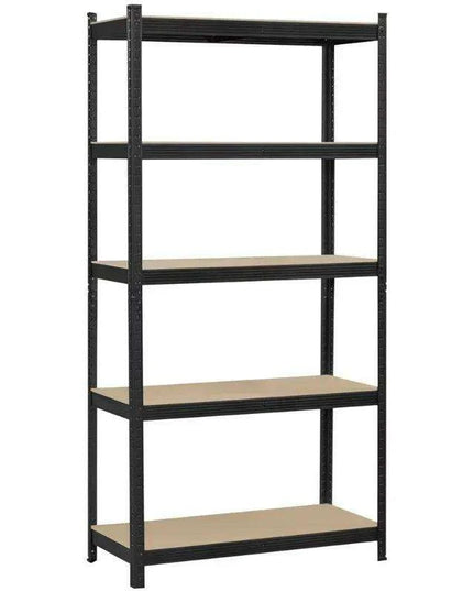 5-Tier Heavy-Duty Adjustable Metal Storage Rack - Versatile Organizer for Home, Garage, and Warehouse by SmileMart