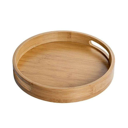Eco-Friendly Wooden Tray Set for Tea Ceremonies - Versatile Serving Solution with Coasters