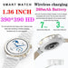 Stylish White Fitness Smartwatch with Comprehensive Health Tracking and NFC Integration