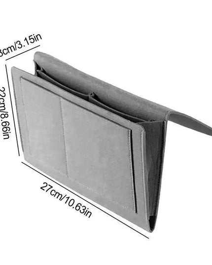 Chic Felt Wall Organizer - Stylish Non-Slip Storage Solution for Bedside Essentials