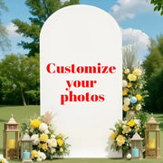 Customizable Arched Photo Backdrop Cloth for Events