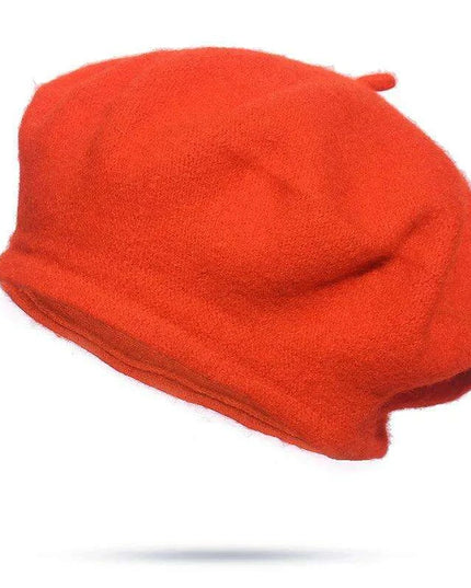 Elegant Wool Beret - Classic Winter Accessory for Women and Teens