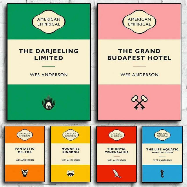 Wes Anderson's The Grand Budapest Hotel Retro Canvas Artwork - Charming Wall Decor