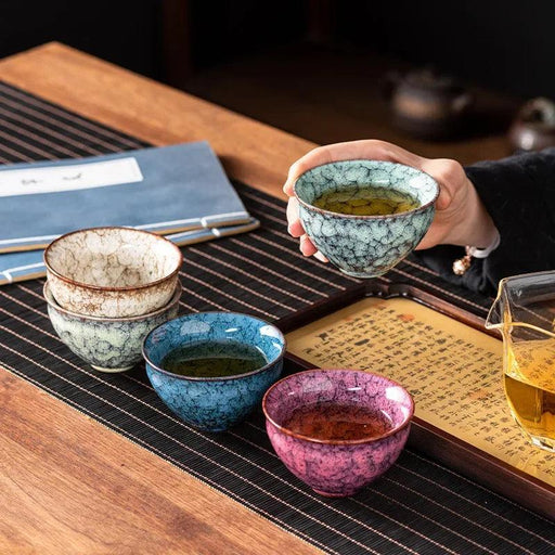 Sophisticated Five-Element Ceramic Tea Set for Home Elegance and Thoughtful Gifting